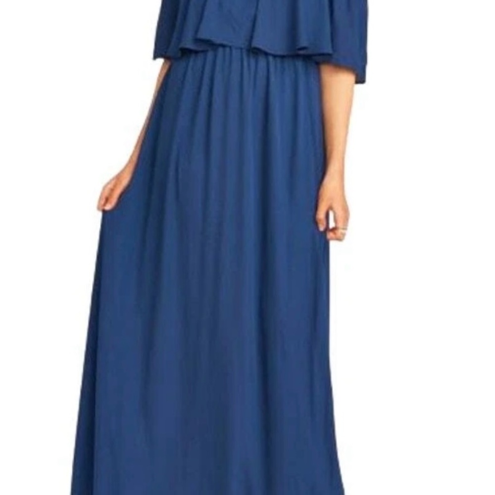 Women’s size medium Show Me Your Mumu navy Hacienda maxi dress
